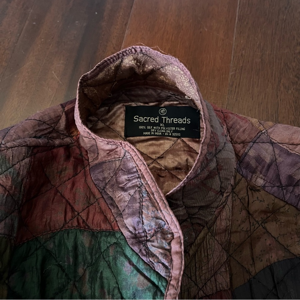 Phish llama TABOOT patchwork silk jacket ♻️⭕️🦙 sacred threads sphere shakedown - Picture 15 of 16